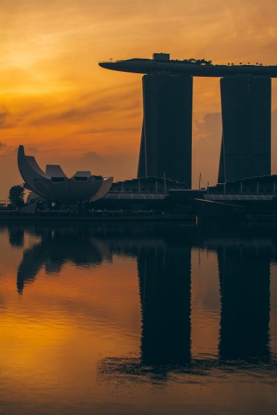 Golden glow, Marina Bay, Singapore