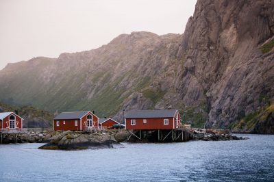 Iconic barn-like houses at Nusfjord 